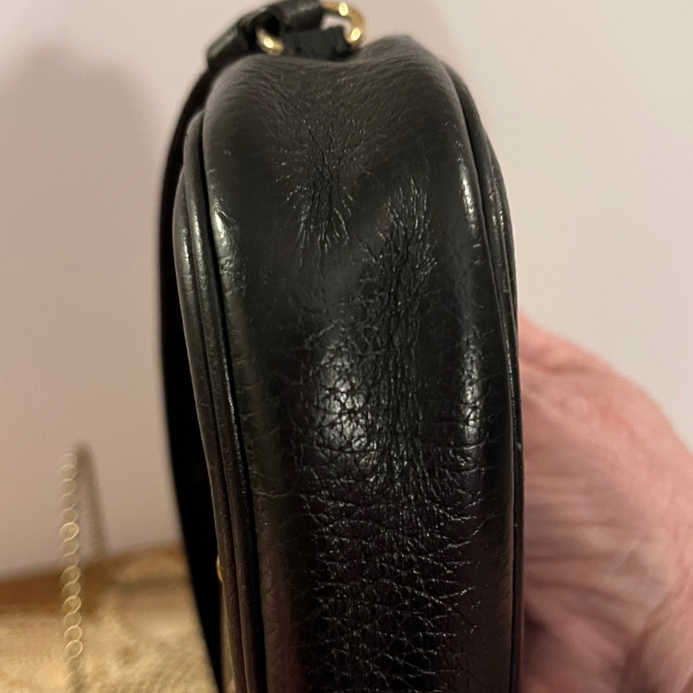 Coach Black Leather Studded Shoulder / Crossbody Bag - Picture 8 of 10